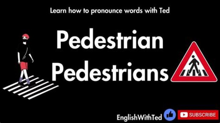How to pronounce pedestrian