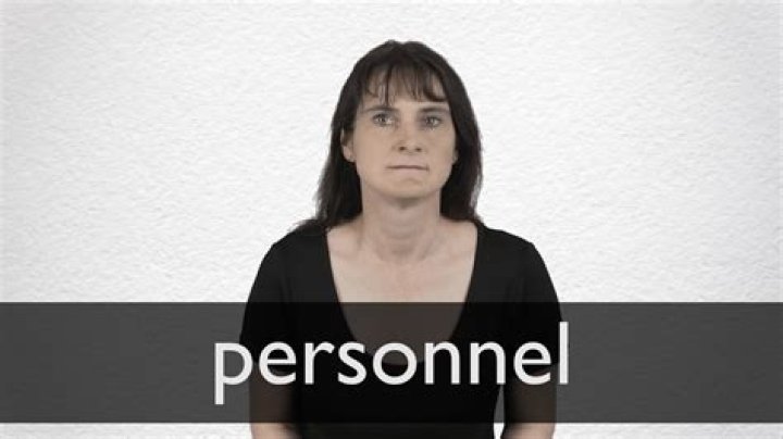 How to pronounce personnel