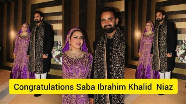 Saba Ibrahim Boyfriend Khalid Niaz, Relationship Timeline, Marriage